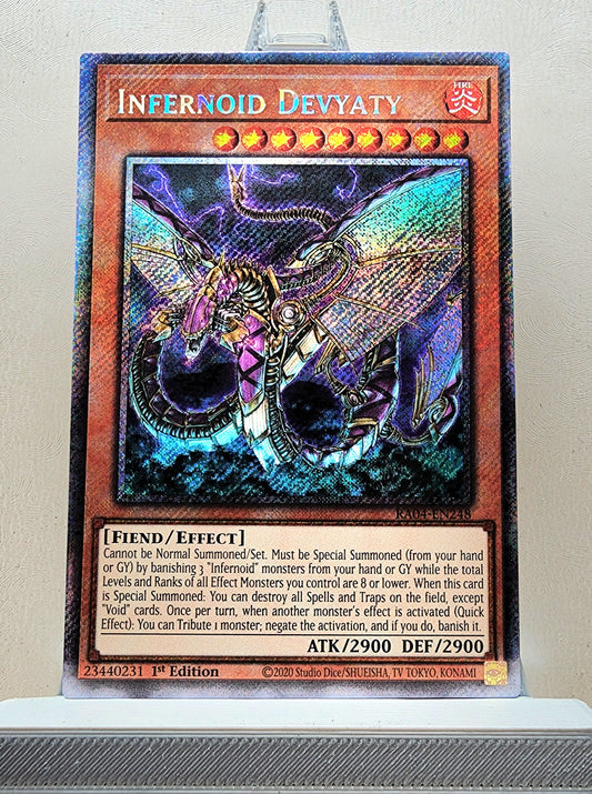 Yugioh! 1x Infernoid Devyaty (RA04 - Platinum Secret Rare) 1st Edition