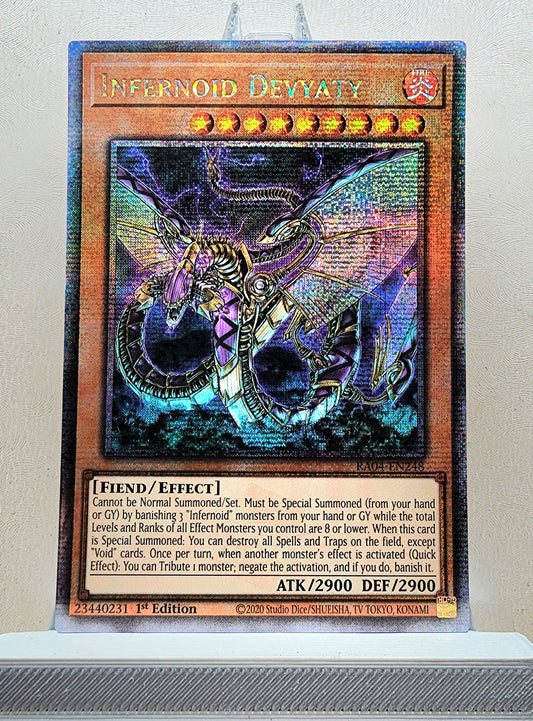 Yugioh! 1x Infernoid Devyaty (RA04 - Quarter Century Secret Rare) 1st Edition