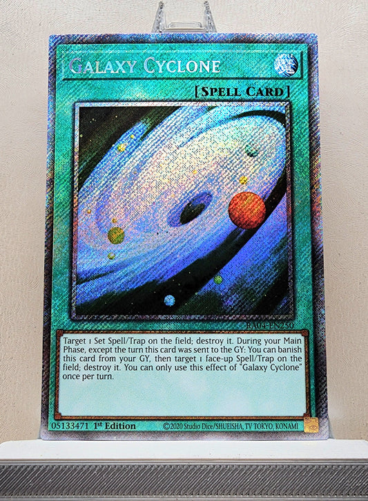 Yugioh! 1x Galaxy Cyclone (RA04 - Platinum Secret Rare) 1st Edition