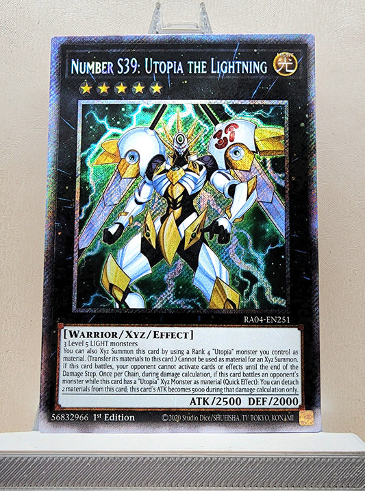 Yugioh! 1x Number S39: Utopia the Lightning (RA04 - Platinum Secret Rare) 1st Edition