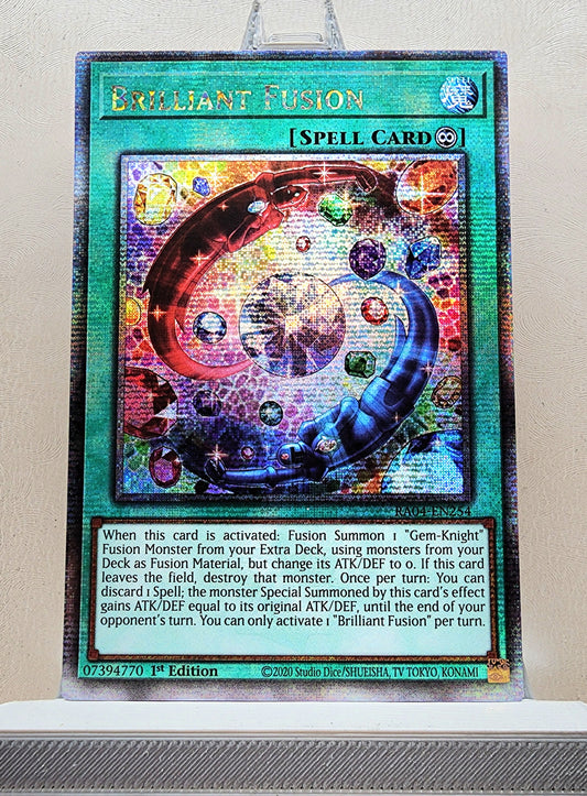 Yugioh! 1x Brilliant Fusion (RA04 - Quarter Century Secret Rare) 1st Edition