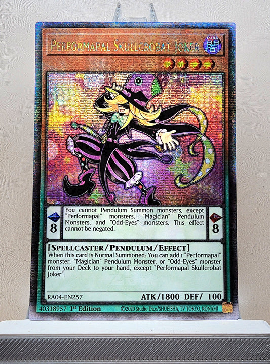 Yugioh! 1x Performapal Skullcrobat Joker (RA04 - Quarter Century Secret Rare) 1st Edition