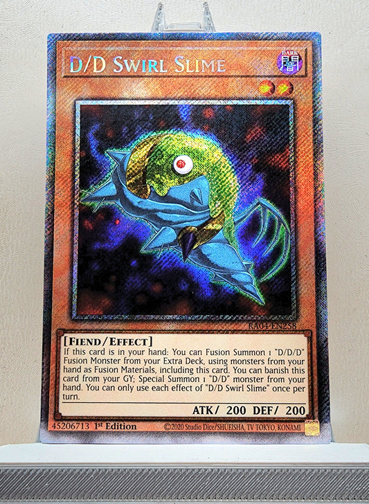 Yugioh! 1x D/D Swirl Slime (RA04 - Platinum Secret Rare) 1st Edition