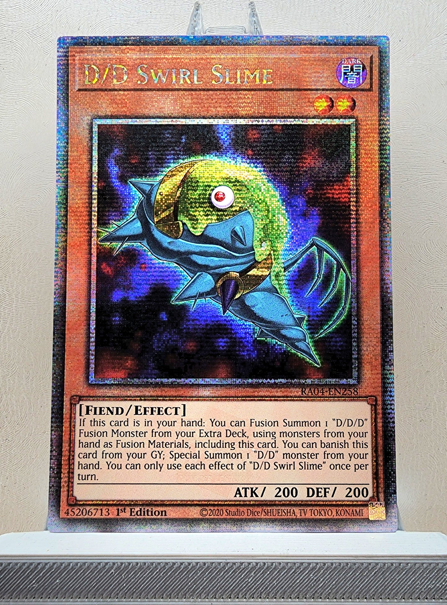 Yugioh! 1x D/D Swirl Slime (RA04 - Quarter Century Secret Rare) 1st Edition