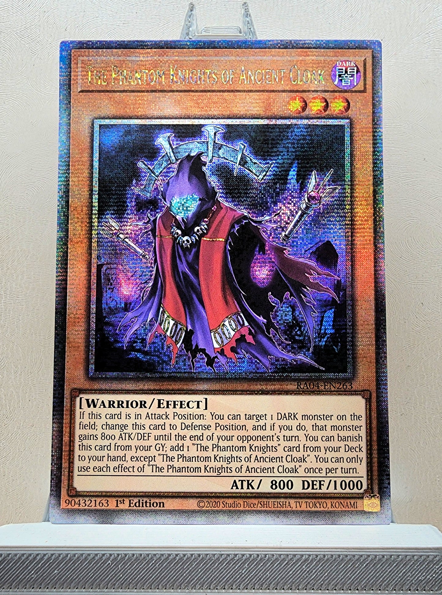 Yugioh! 1x The Phantom Knights of Ancient Cloak (RA04 - Quarter Century Secret Rare) 1st Edition
