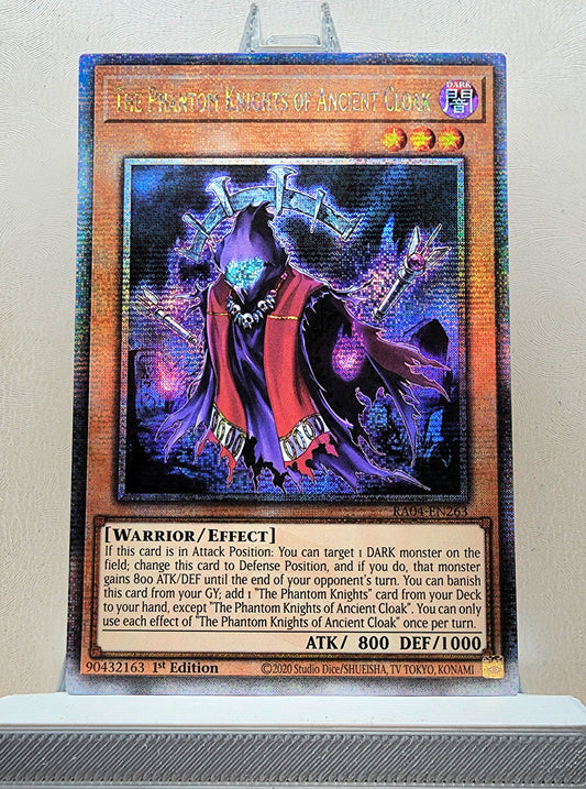 Yugioh! 1x The Phantom Knights of Ancient Cloak (RA04 - Quarter Century Secret Rare) 1st Edition