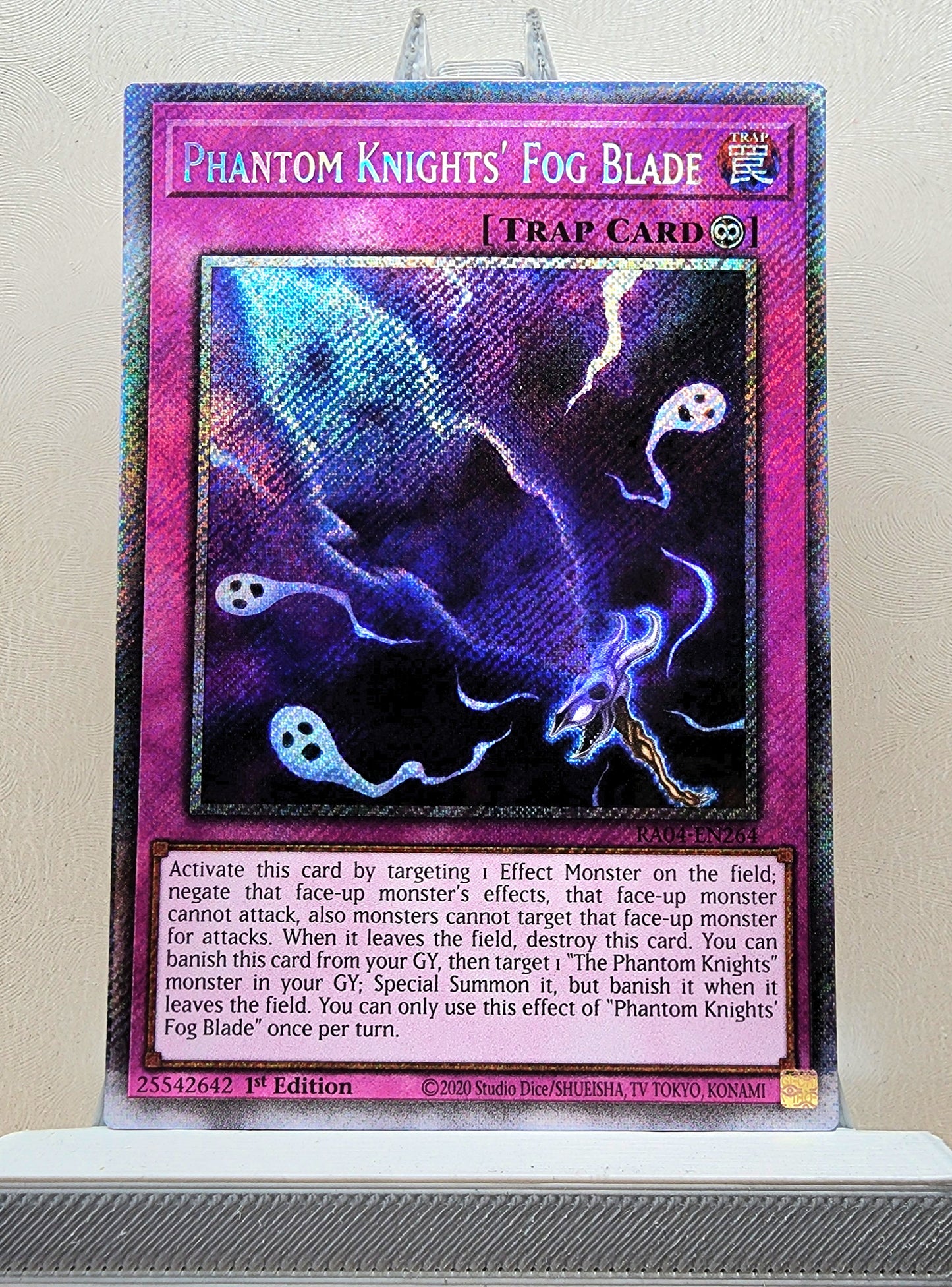 Yugioh! 1x Phantom Knights' Fog Blade (RA04 - Platinum Secret Rare) 1st Edition