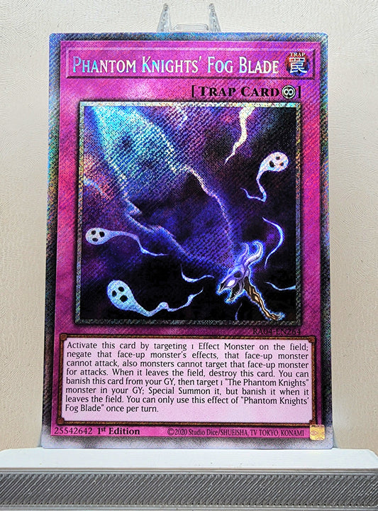 Yugioh! 1x Phantom Knights' Fog Blade (RA04 - Platinum Secret Rare) 1st Edition