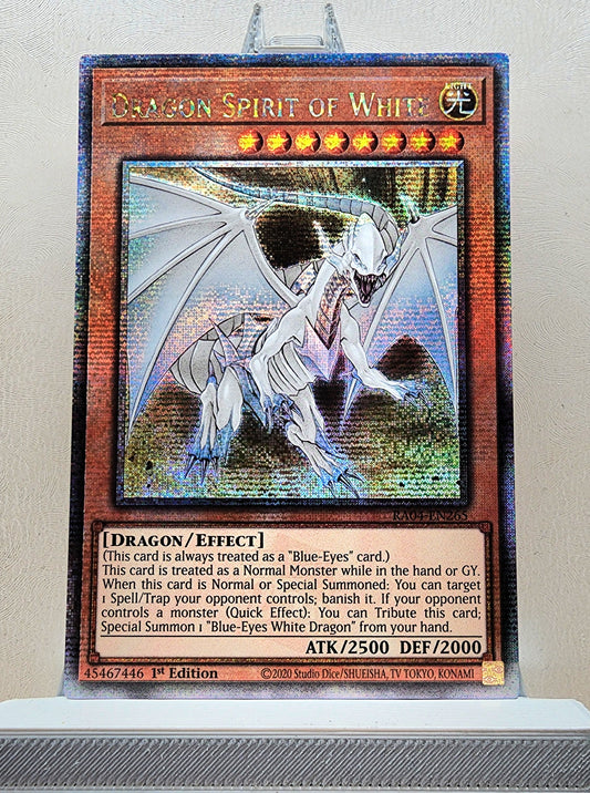 Yugioh! 1x Dragon Spirit of White (RA04 - Quarter Century Secret Rare) 1st Edition