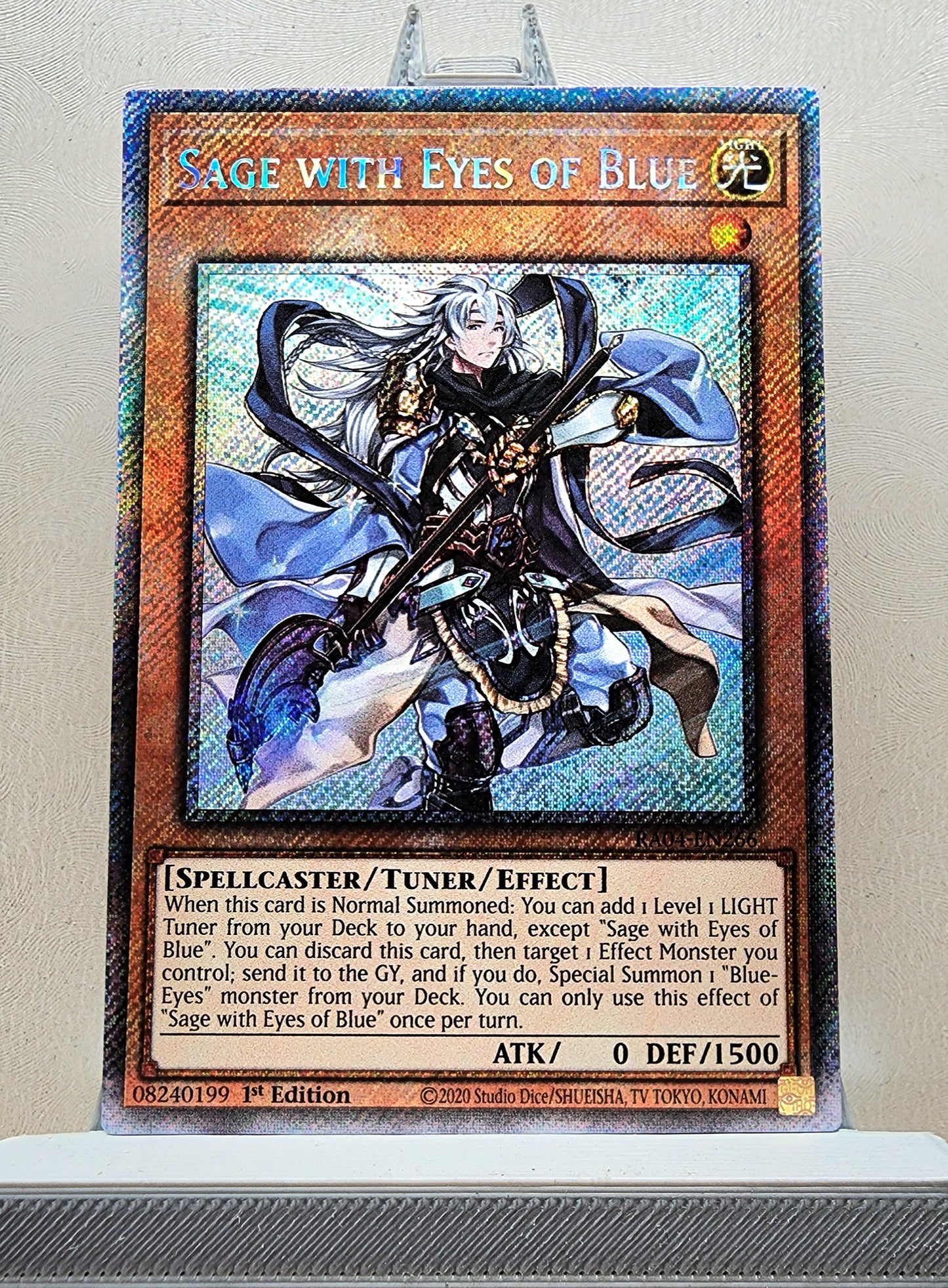 Yugioh! 1x Sage with Eyes of Blue (RA04 - Platinum Secret Rare) 1st Edition