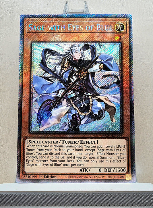 Yugioh! 1x Sage with Eyes of Blue (RA04 - Platinum Secret Rare) 1st Edition