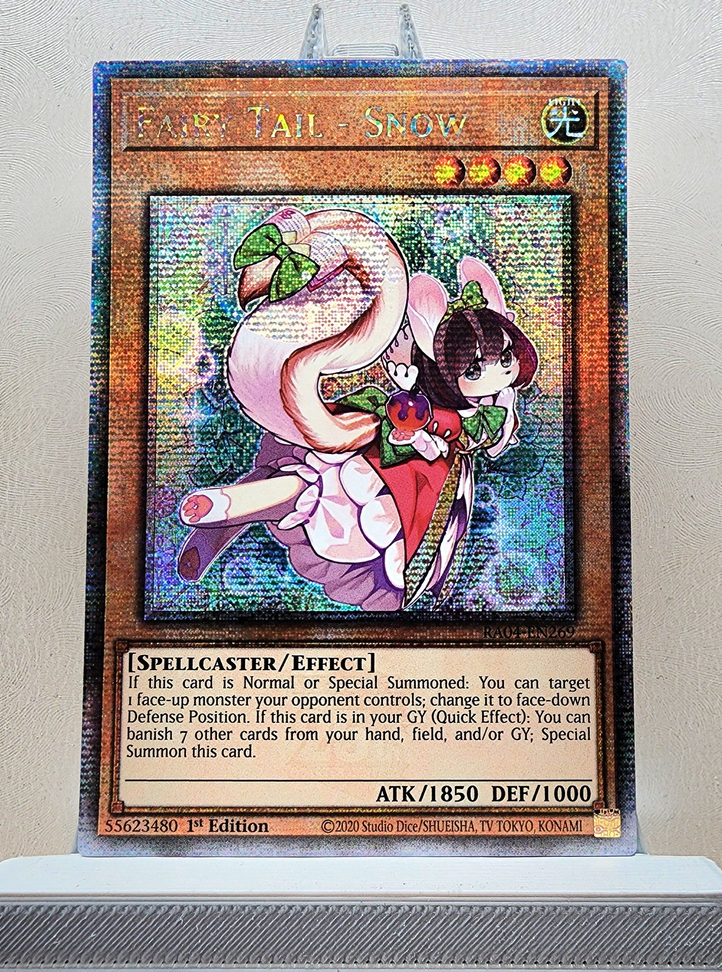 Yugioh! 1x Fairy Tail - Snow (RA04 - Quarter Century Secret Rare) 1st Edition