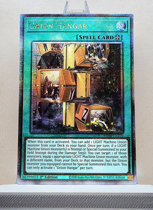 Yugioh! 1x Union Hangar (RA04 - Quarter Century Secret Rare) 1st Edition