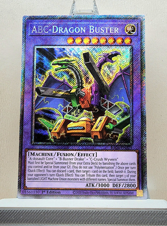 Yugioh! 1x ABC-Dragon Buster (RA04 - Platinum Secret Rare) 1st Edition