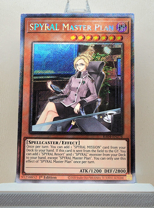 Yugioh! 1x SPYRAL Master Plan (RA04 - Platinum Secret Rare) 1st Edition