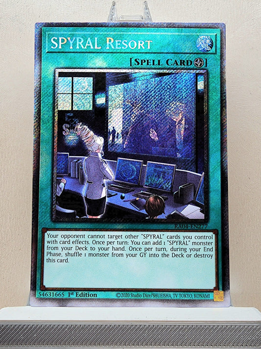 Yugioh! 1x SPYRAL Resort (RA04 - Platinum Secret Rare) 1st Edition