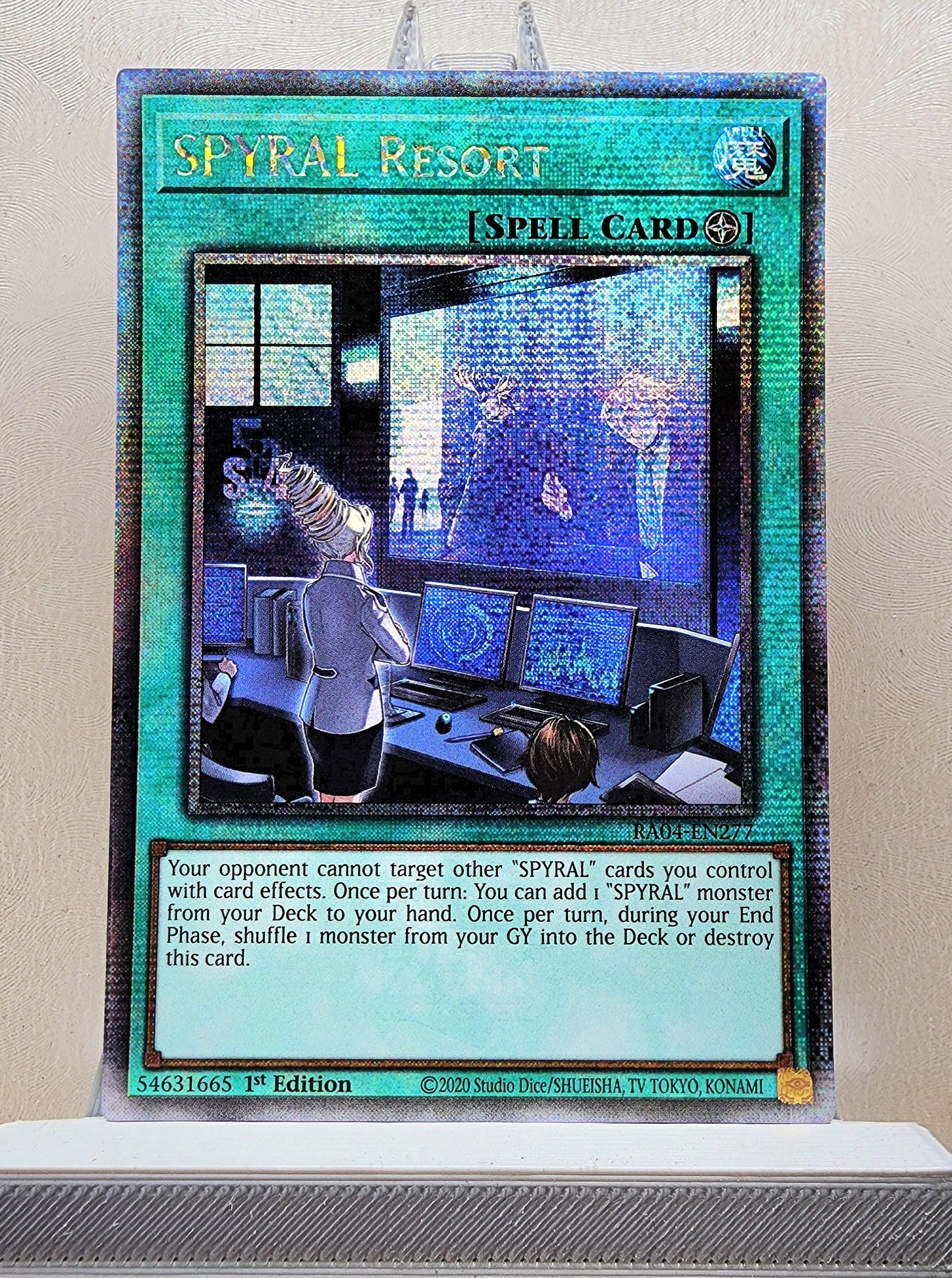Yugioh! 1x SPYRAL Resort (RA04 - Quarter Century Secret Rare) 1st Edition