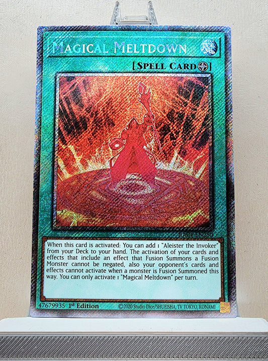 Yugioh! 1x Magical Meltdown (RA04 - Platinum Secret Rare) 1st Edition