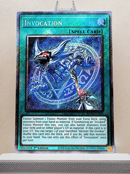 Yugioh! 1x Invocation (RA04 - Platinum Secret Rare) 1st Edition