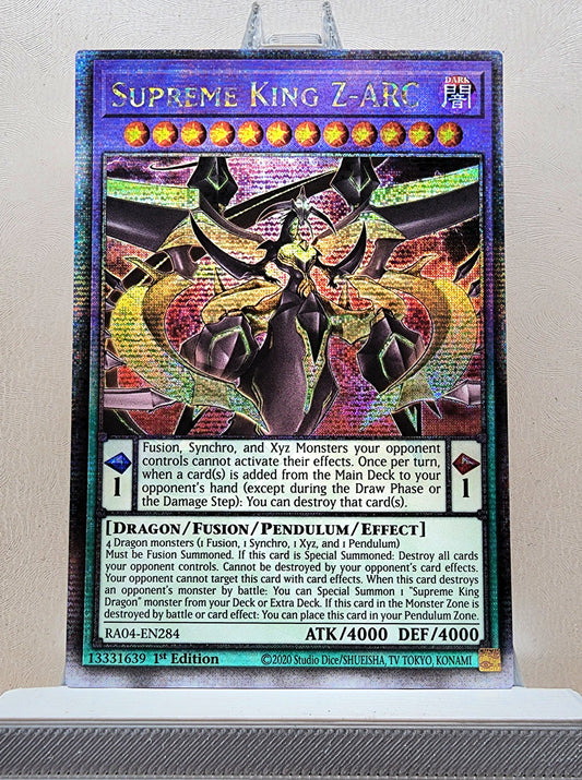 Yugioh! 1x Supreme King Z-ARC (RA04 - Quarter Century Secret Rare) 1st Edition