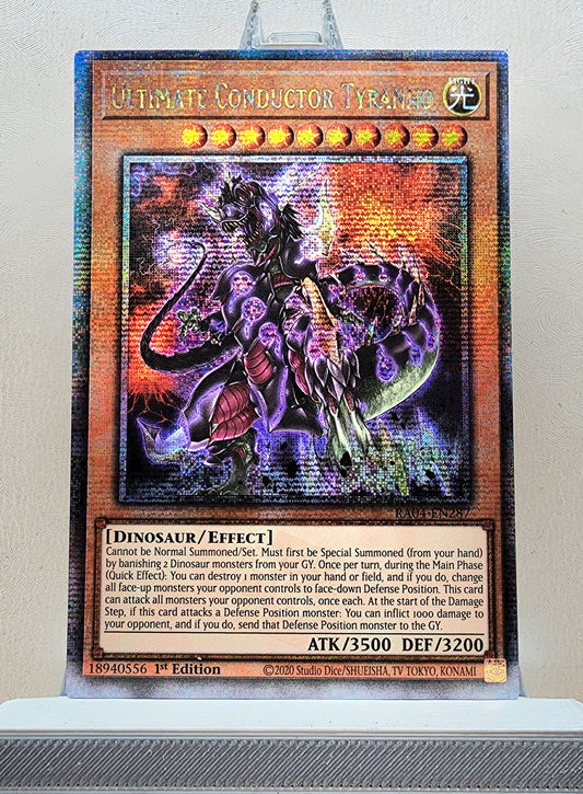 Yugioh! 1x Ultimate Conductor Tyranno (RA04 - Quarter Century Secret Rare) 1st Edition