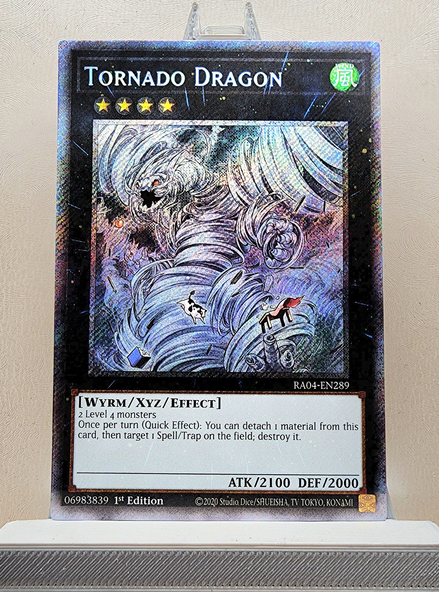 Yugioh! 1x Tornado Dragon (RA04 - Platinum Secret Rare) 1st Edition