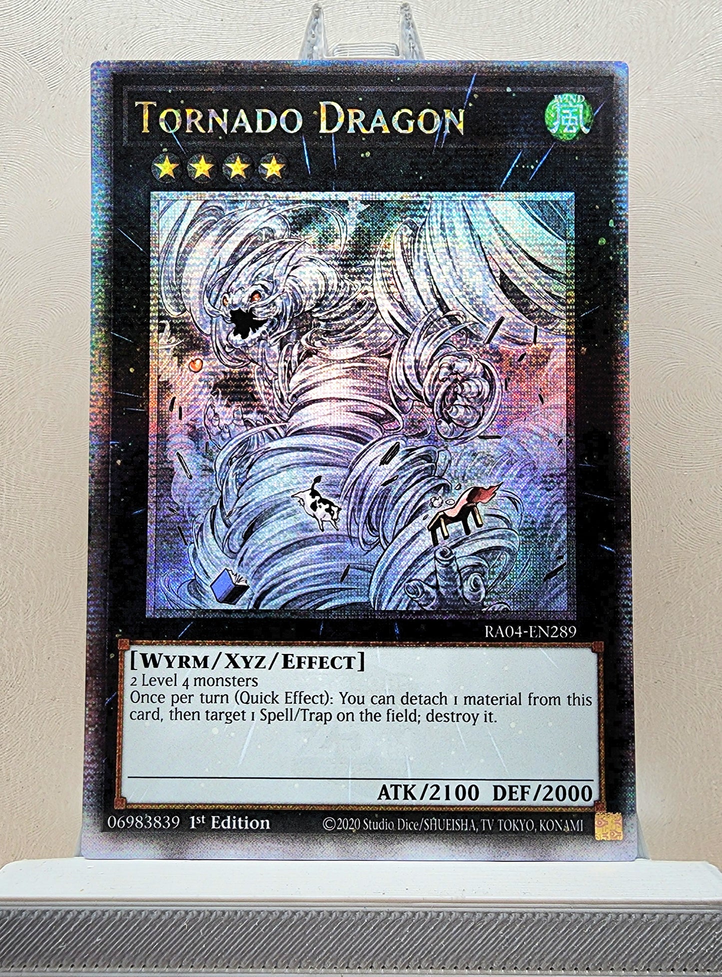 Yugioh! 1x Tornado Dragon (RA04 - Quarter Century Secret Rare) 1st Edition