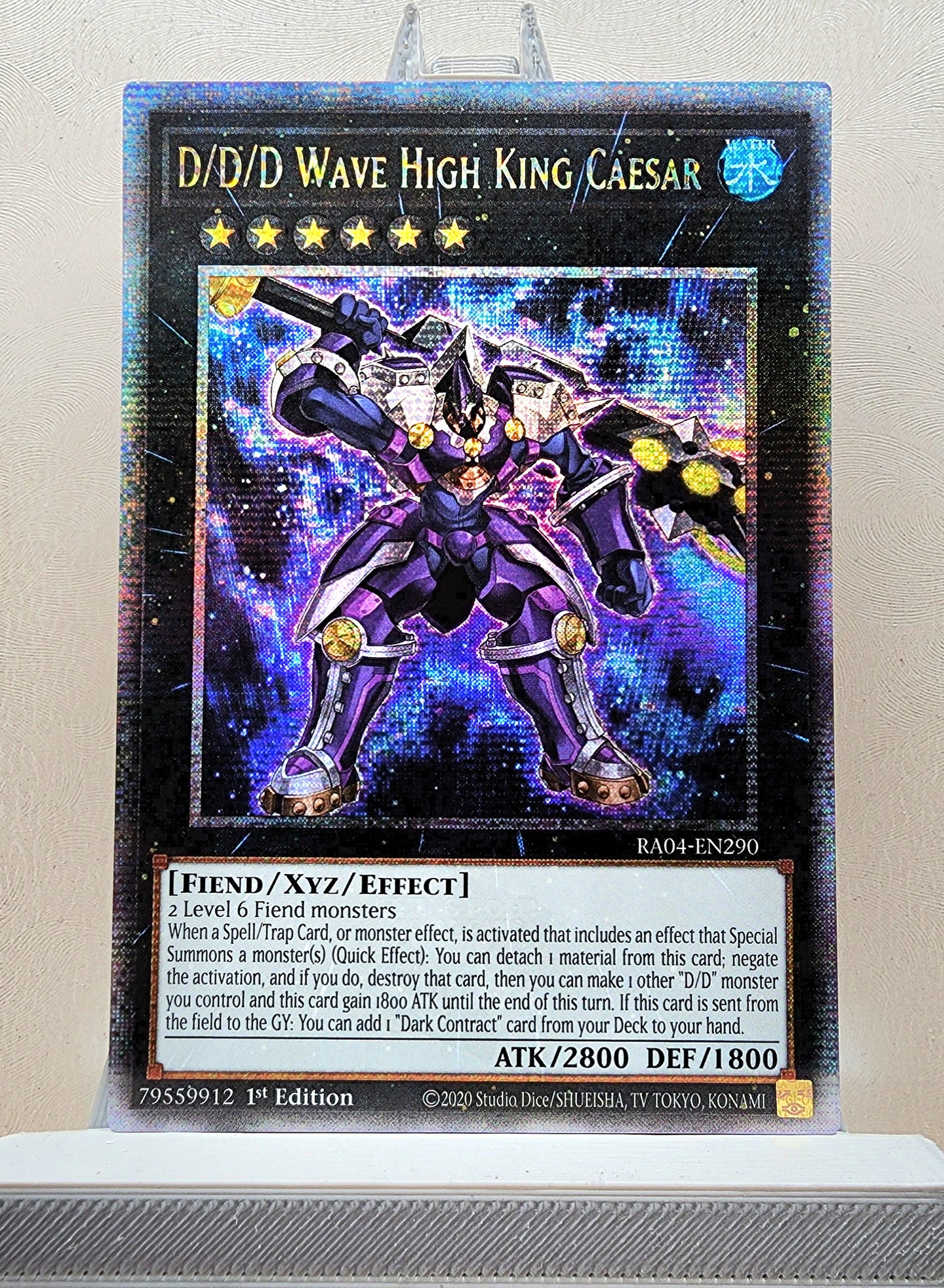 Yugioh! 1x D/D/D Wave High King Caesar (RA04 - Quarter Century Secret Rare) 1st Edition