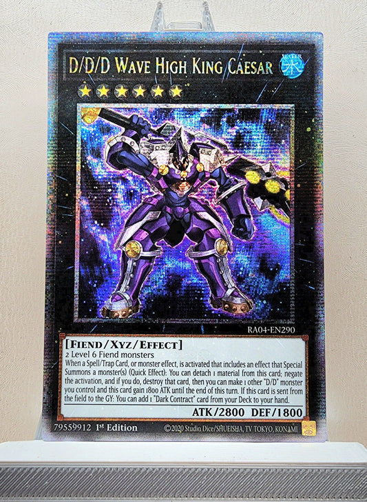 Yugioh! 1x D/D/D Wave High King Caesar (RA04 - Quarter Century Secret Rare) 1st Edition