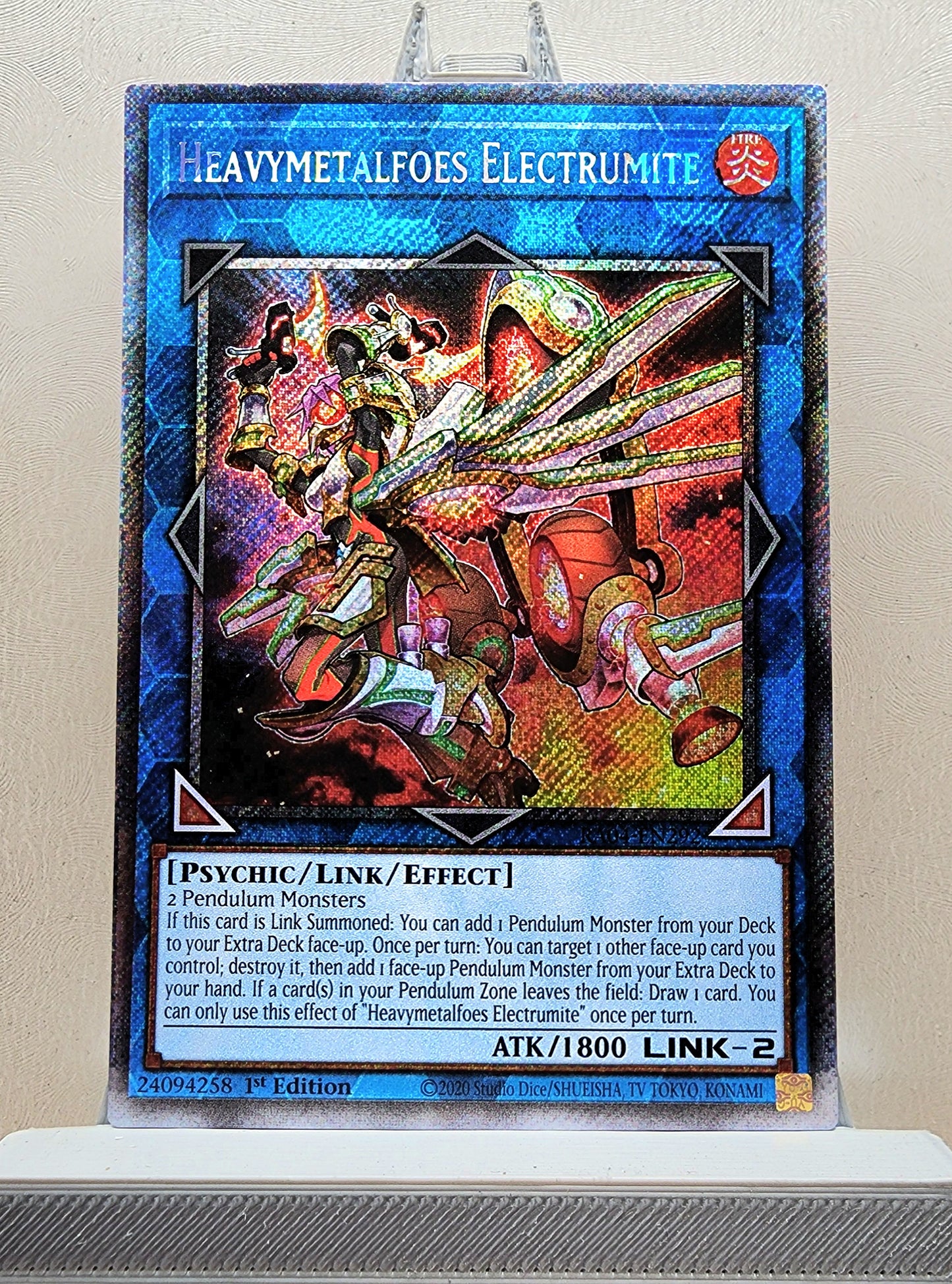 Yugioh! 1x Heavymetalfoes Electrumite (RA04 - Platinum Secret Rare) 1st Edition