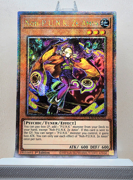 Yugioh! 1x Noh-P.U.N.K. Ze Amin (RA04 - Quarter Century Secret Rare) 1st Edition