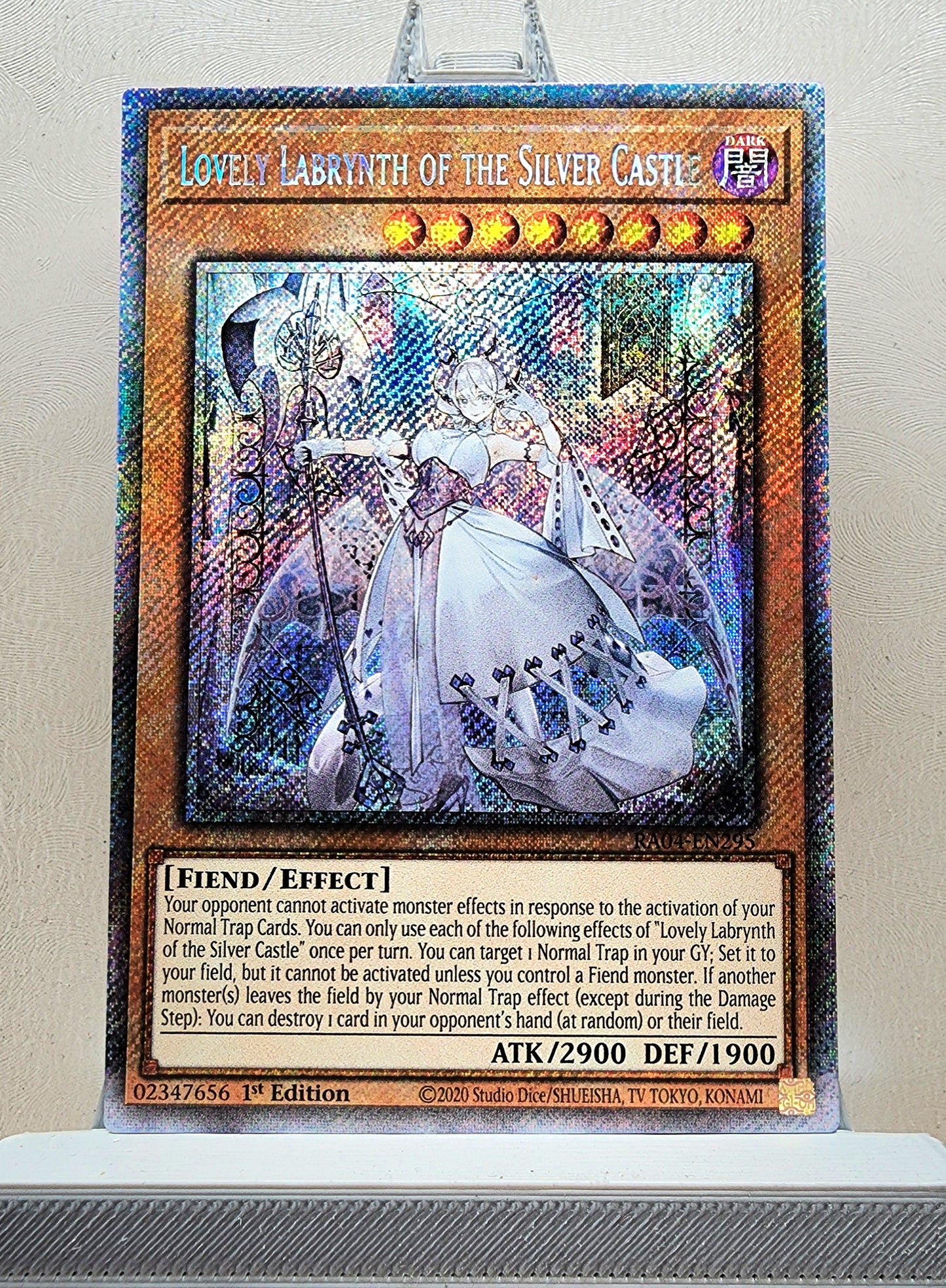 Yugioh! 1x Lovely Labrynth of the Silver Castle (RA04 - Platinum Secret Rare) 1st Edition