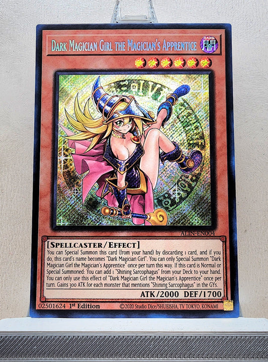 Yugioh! 1x Dark Magician Girl the Magician's Apprentice (ALIN - Secret Rare) 1st Edition