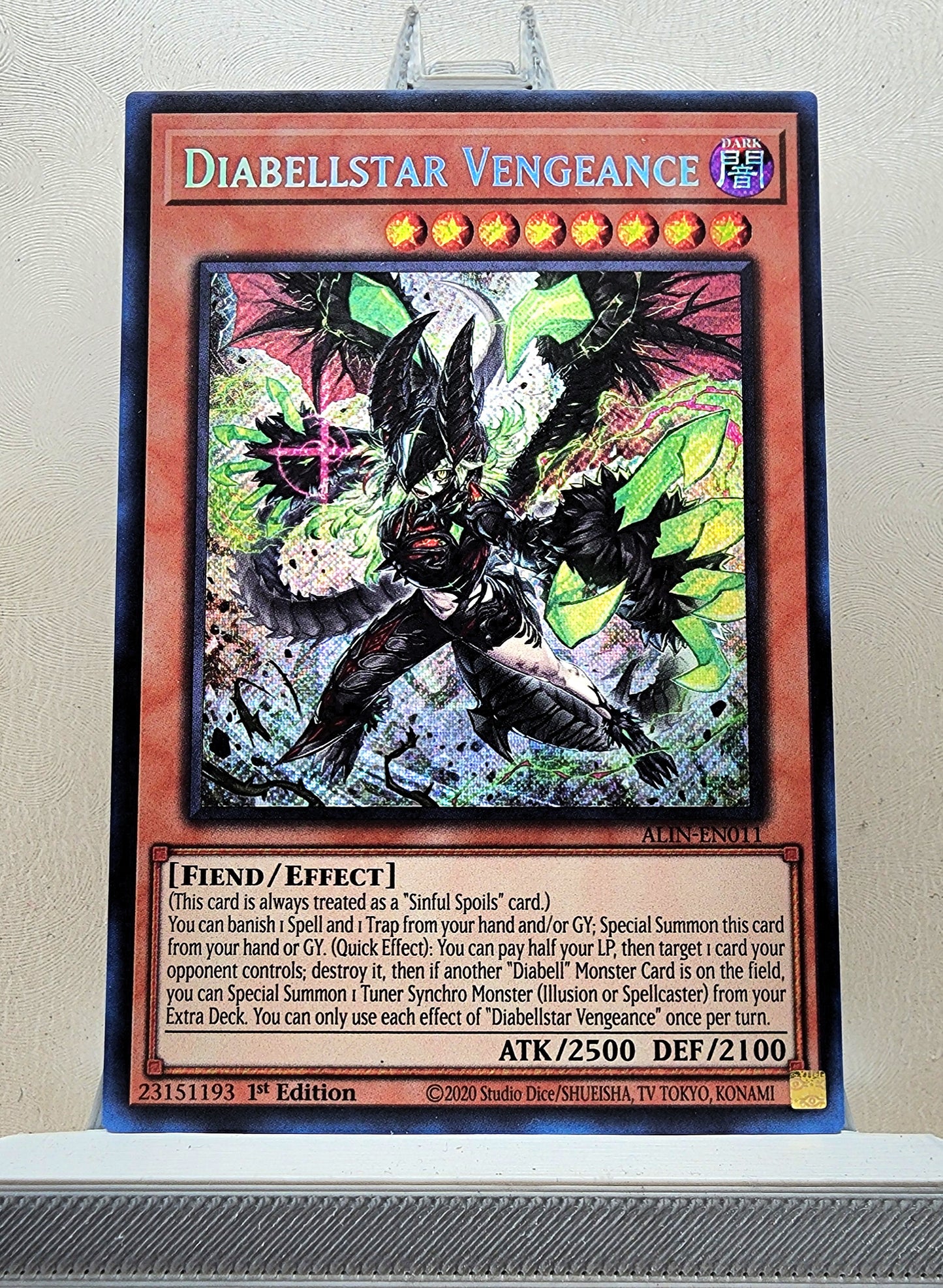 Yugioh! 1x Diabellstar Vengeance (ALIN - Secret Rare) 1st Edition