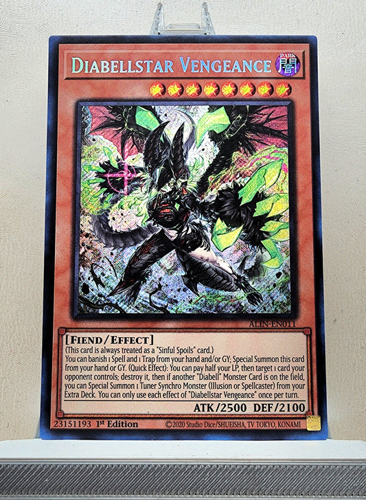 Yugioh! 1x Diabellstar Vengeance (ALIN - Secret Rare) 1st Edition