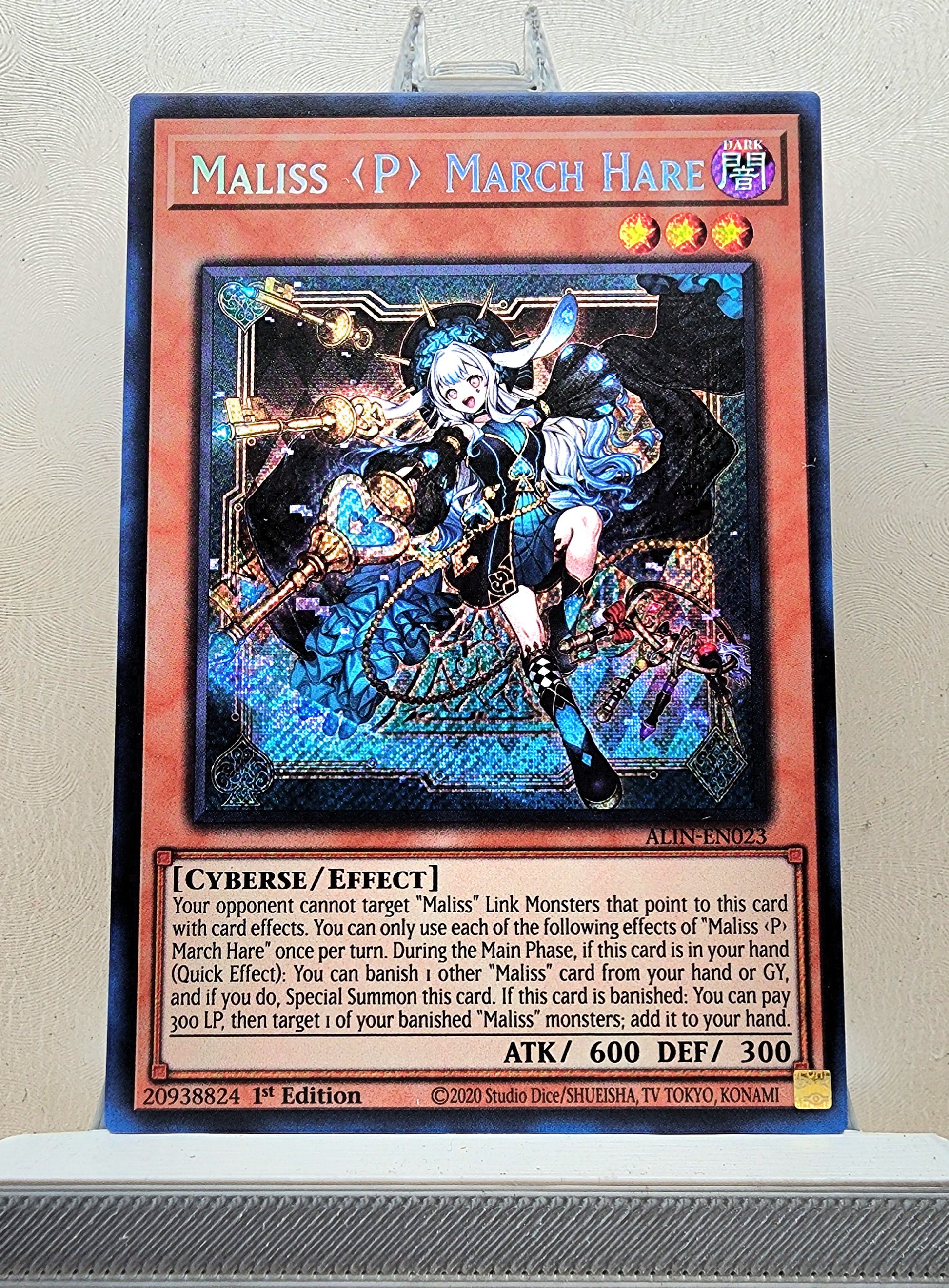 Yugioh! 1x Maliss P March Hare (ALIN - Secret Rare) 1st Edition KAWAIII SUSHI Yugioh! 1x Maliss P March Hare (ALIN - Secret Rare) 1st Edition KAWAIII SUSHI