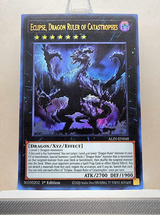 Yugioh! 1x Eclipse, Dragon Ruler of Catastrophes (ALIN - Ultra Rare) 1st Edition