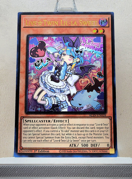 Yugioh! 1x Live☆Twin Lil-la Sweet (ALIN - Ultra Rare) 1st Edition