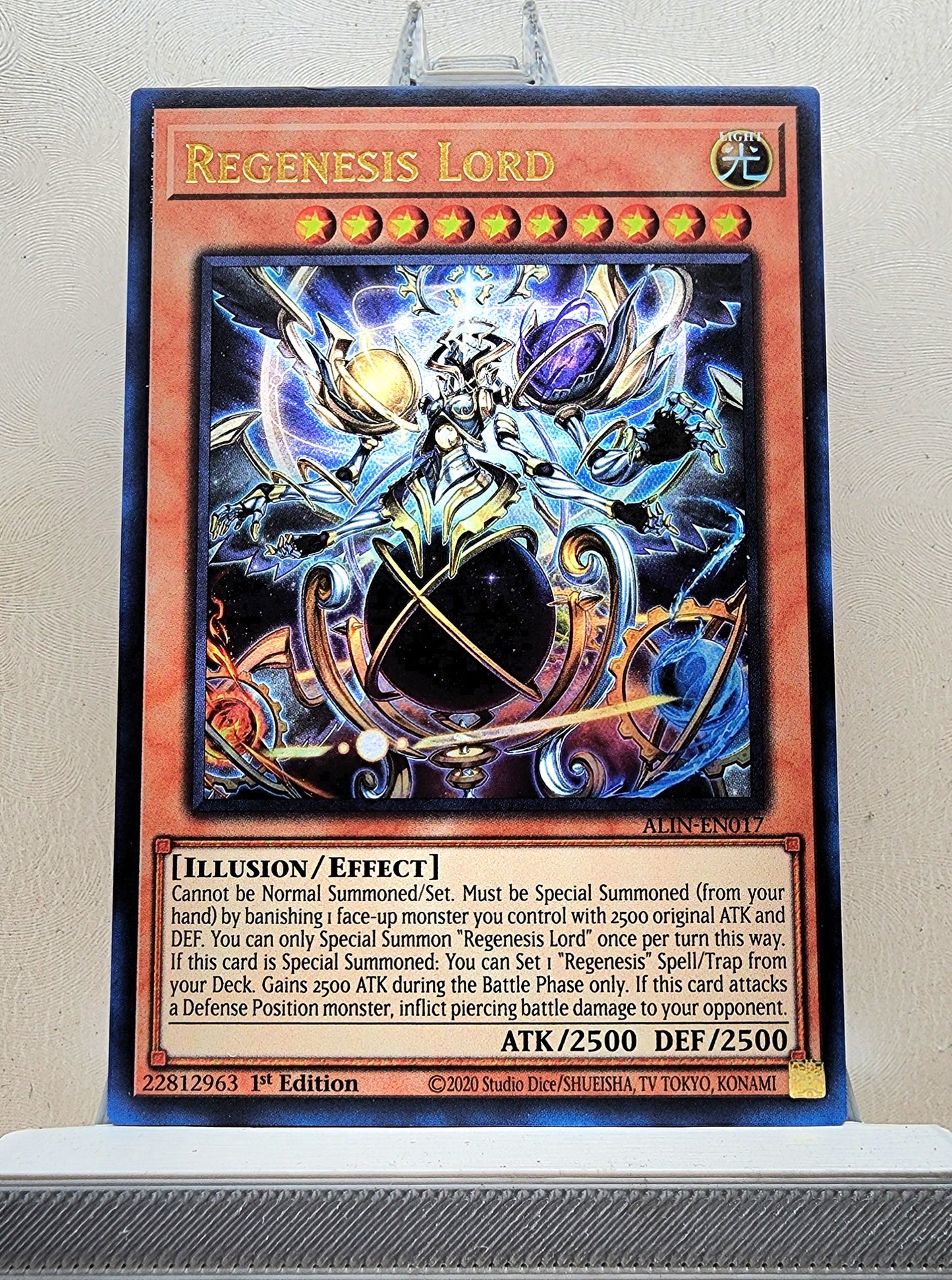 Yugioh! 1x Regenesis Lord (ALIN - Ultra Rare) 1st Edition