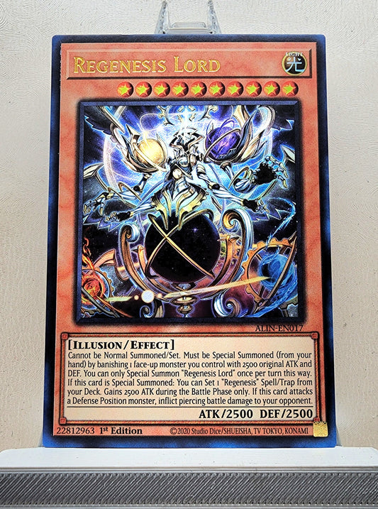 Yugioh! 1x Regenesis Lord (ALIN - Ultra Rare) 1st Edition