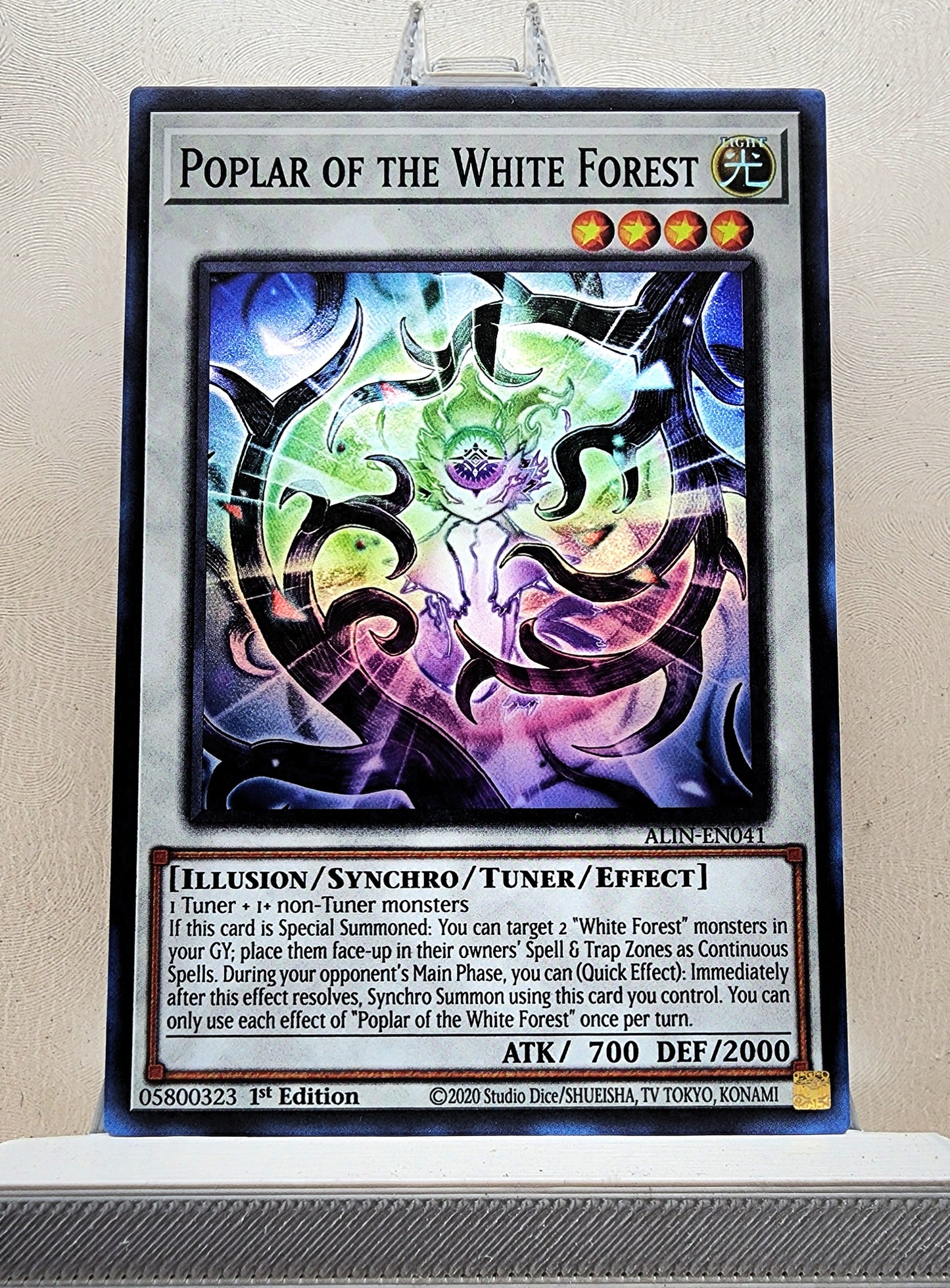 Yugioh! 1x Poplar of the White Forest (ALIN - Super Rare) 1st Edition