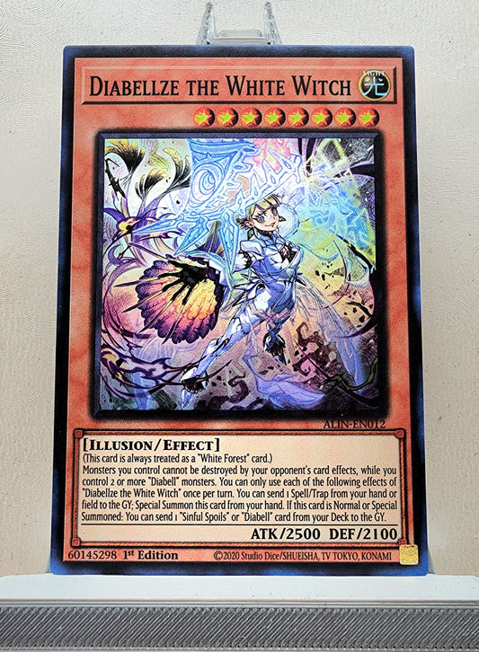 Yugioh! 1x Diabellze the White Witch (ALIN - Super Rare) 1st Edition