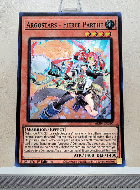 Yugioh! 1x Argostars - Fierce Parthe (ALIN - Super Rare) 1st Edition