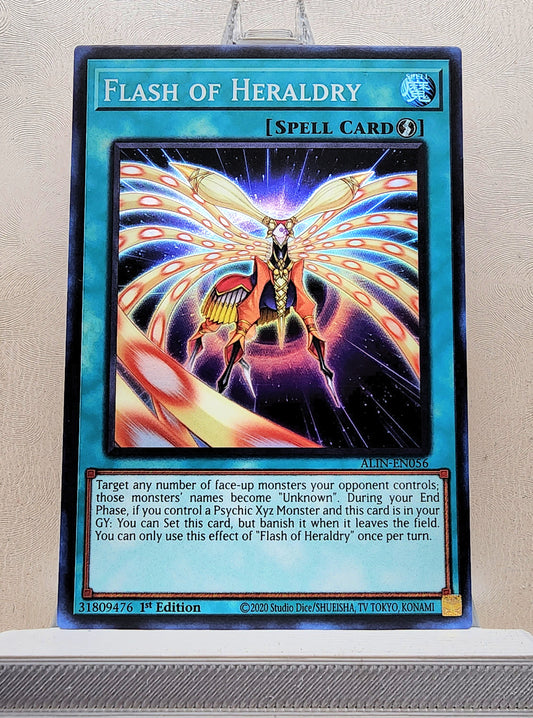 Yugioh! 1x Flash of Heraldry (ALIN - Super Rare) 1st Edition