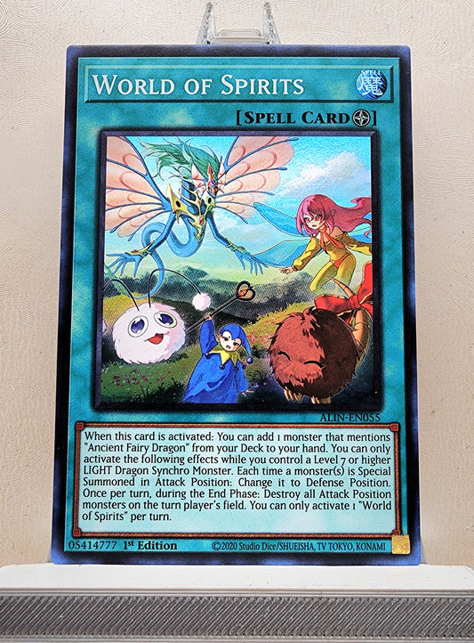 Yugioh! 1x World of Spirits (ALIN - Super Rare) 1st Edition