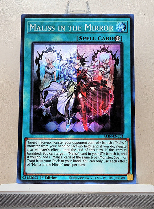 Yugioh! 1x Maliss in the Mirror (ALIN - Super Rare) 1st Edition