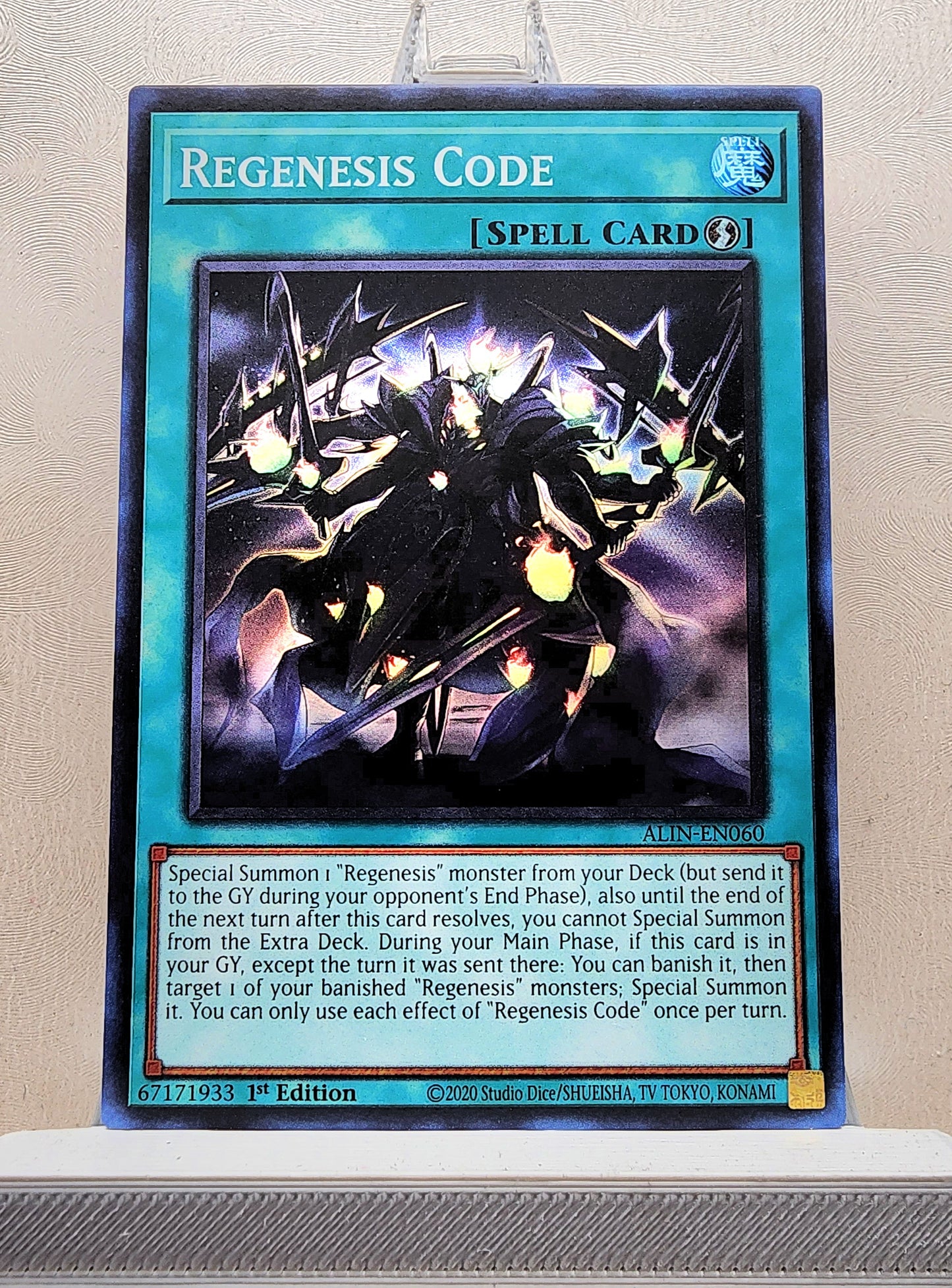 Yugioh! 1x Regenesis Code (ALIN - Super Rare) 1st Edition