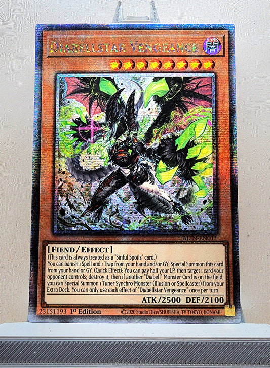 Yugioh! 1x Diabellstar Vengeance (ALIN - Quarter Century Secret Rare) 1st Edition