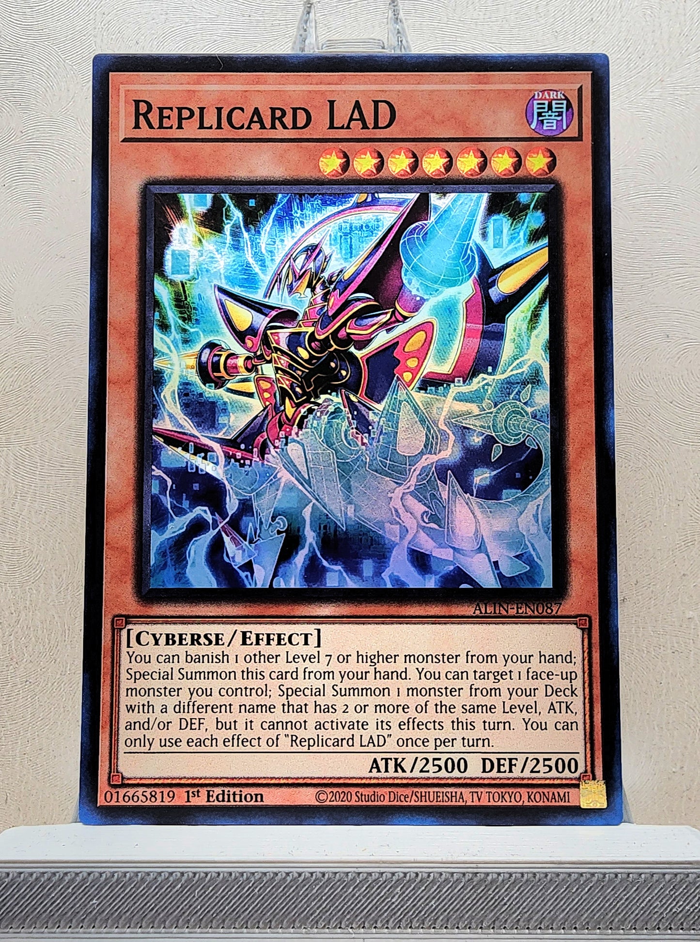 Yugioh! 1x Replicard LAD (ALIN - Super Rare) 1st Edition