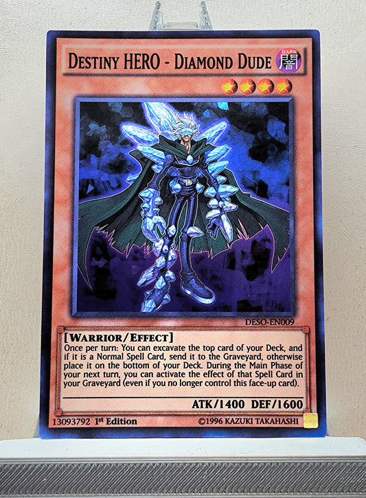Yugioh! 1x Destiny HERO - Diamond Dude (DESO - Super Rare) 1st Edition